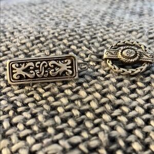 Brighton Elegant Silver hair barrettes